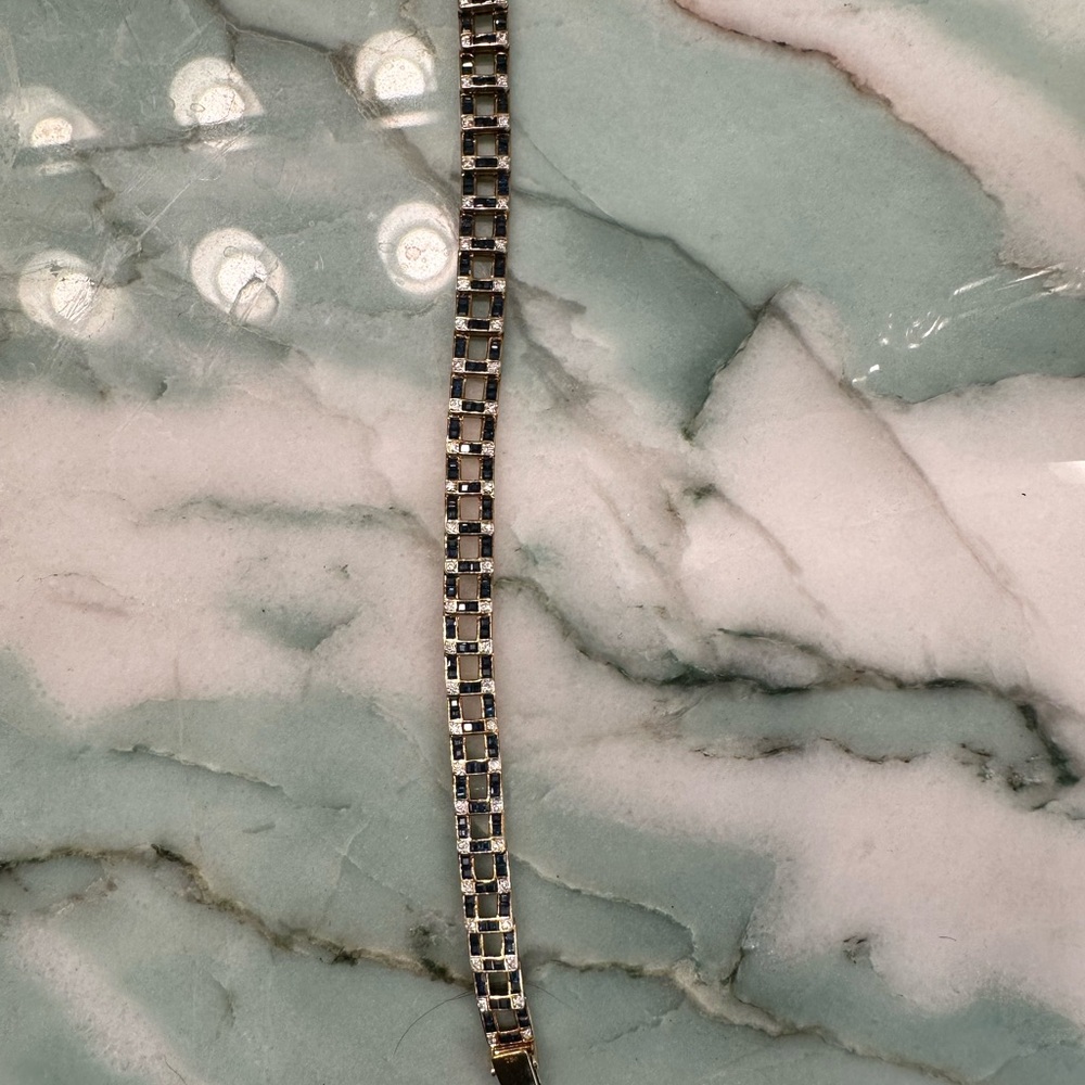 Sapphire and Diamond Bracelet